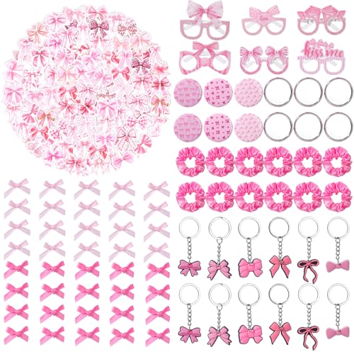 Liliaafar 188 Stück rosa Kokette Schleife Party Favors Mini Bowknot Haarspangen Schlüsselanhänger Satin Scrunchies Schleifen Aufkleber Mini Kompaktspiegel Papier Brillen für Frauen Geburtstag Liliaafar 188 Stück rosa Kokette Schleife Party Favors Mini Bowknot Haarspangen Schlüsselanhänger Satin Scrunchies Schleifen Aufkleber Mini Kompaktspiegel Papier Brillen für Frauen Geburtstag von Liliaafar