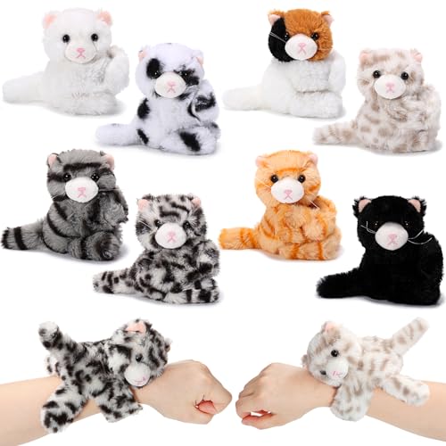 Liliful 8 Stück Tier-Klaps-Armbänder, 20,3 cm, Plüschtiere für Kinder, kuschelig, niedlich, Plüschtiere, Slap Armbänder in Großpackung für Mädchen und Jungen, Geburtstagsparty-Gastgeschenke (Kätzchen) Liliful 8 Stück Tier-Klaps-Armbänder, 20,3 cm, Plüschtiere für Kinder, kuschelig, niedlich, Plüschtiere, Slap Armbänder in Großpackung für Mädchen und Jungen, Geburtstagsparty-Gastgeschenke (Kätzchen) von Liliful