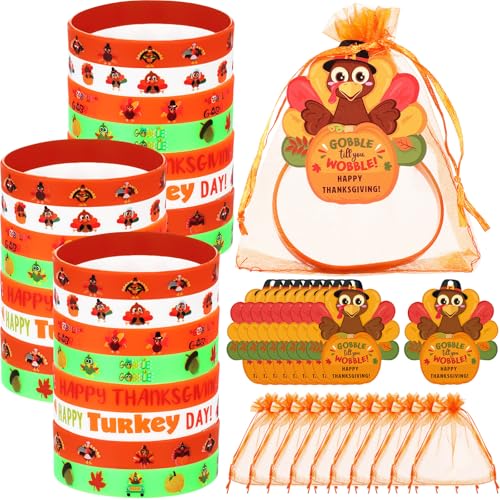 Liliful Silikon-Armbänder mit Geschenkanhängern und Organzabeuteln, Geschenk für Studenten, Herbst-Piñata-Füller, Geschenkbeutel, 72 Stück, Türkei-Stil, 24 Stück Liliful Silikon-Armbänder mit Geschenkanhängern und Organzabeuteln, Geschenk für Studenten, Herbst-Piñata-Füller, Geschenkbeutel, 72 Stück, Türkei-Stil, 24 Stück von Liliful