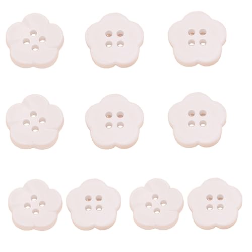 10 PCs Blütenformknöpfe 4 Löcher Knöpfe Buntes Nähharz Zum Nähen Von Handwerksprojekten 10 PCs Blütenformknöpfe 4 Löcher Knöpfe Buntes Nähharz Zum Nähen Von Handwerksprojekten von Lilinzhi