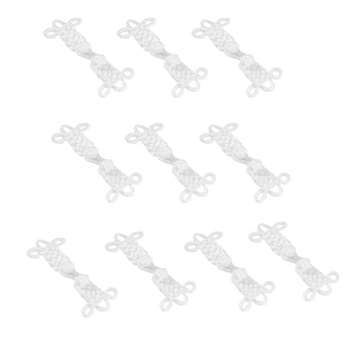 10 handgefertigte Perlen-Verschlüsse, chinesischer Knotenverschluss, Cheongsam-Dekoration, traditionelles Kostüm, Kleidungszubehör, elegantes Kleidungszubehör von Lilinzhi