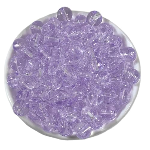 100pcs Klare Glasperlen 8 Mm Runde Bastelperlen Für Halskette Armbänder Schmuckverbindlichkeit von Lilinzhi