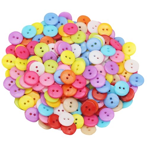 200 Stcs Runde Knöpfe Farbenfrohe Knöpfe Plastikhandwerk Blumenstern 2/4 Löcher 200 Stcs Runde Knöpfe Farbenfrohe Knöpfe Plastikhandwerk Blumenstern 2/4 Löcher von Lilinzhi
