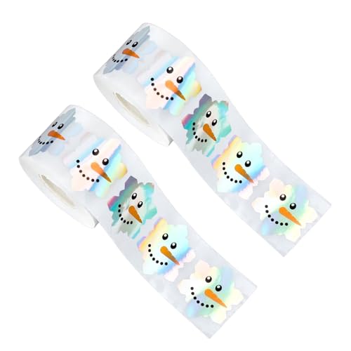 2pcs Holiday Label Aufkleber 500 Haftblätter Dekorative Versiegelungsetiketten Für Geschenkpapier Büro Reflektierende Design Dokumentetiketten von Lilinzhi