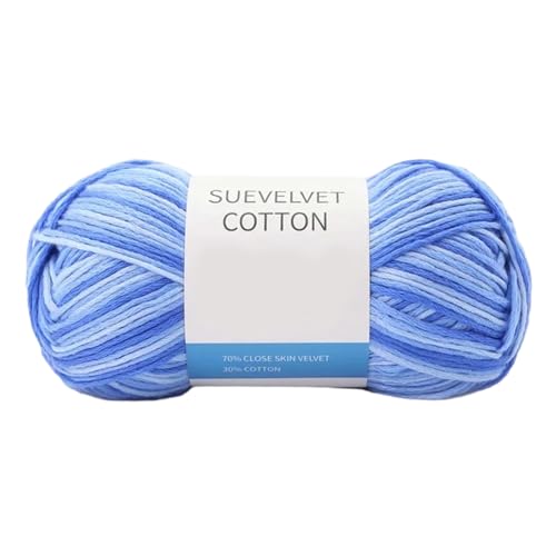 Baumwollgarn zum Färben, für Handarbeit, Geschenk, weiche Baumwolle, handgewebt, Häkelgarn, Zubehör, bunt, Mütze, Schal, Stricken von Lilinzhi