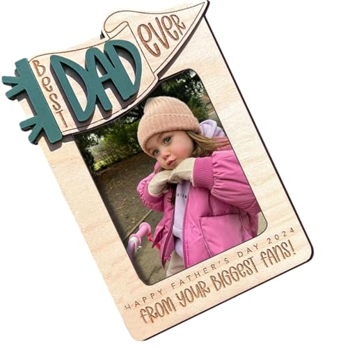 Bilderrahmen aus Holz, personalisierbar, für Vatertag, Bücherregale, Esstisch, Bildhalter, Holzdekoration Bilderrahmen aus Holz, personalisierbar, für Vatertag, Bücherregale, Esstisch, Bildhalter, Holzdekoration von Lilinzhi