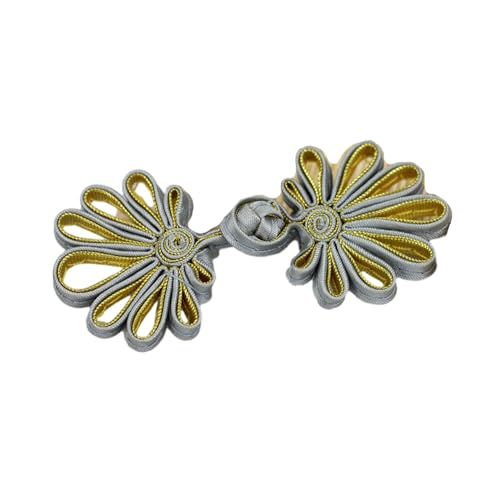 Blumen-Frösch-Knopf für traditionelle chinesische Kleidung, Handarbeit, Accessoires, stilvolle Knöpfe, chinesischer Cheongsam-Knopf, Mantel Blumen-Frösch-Knopf für traditionelle chinesische Kleidung, Handarbeit, Accessoires, stilvolle Knöpfe, chinesischer Cheongsam-Knopf, Mantel von Lilinzhi