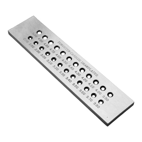 Drahtziehplatte, Stahlwerkzeug, Schmuckherstellung, Draht, Abgestufte Löcher, Drahtplatte, geeignet für Profis Drahtziehplatte, Stahlwerkzeug, Schmuckherstellung, Draht, Abgestufte Löcher, Drahtplatte, geeignet für Profis von Lilinzhi