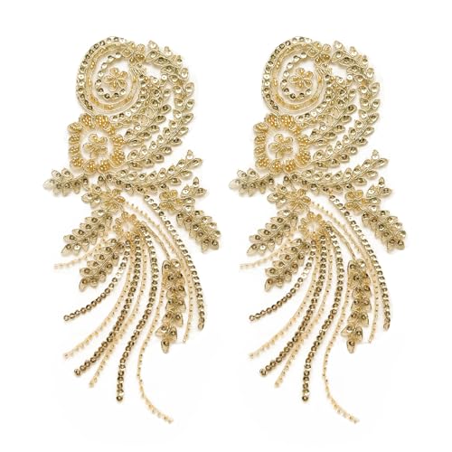 Elegante Strass-Pailletten, Verzierungen, Schuh- und Taschenverzierungen für Kleidung, Zubehör, Party, Outfit, Dekoration, 2 Stück von Lilinzhi