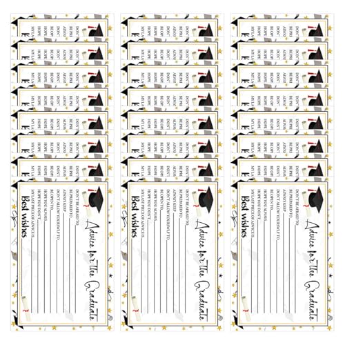 Grußkarten zum Schulabschluss, 15,2 x 10,2 cm, Grußkarte zum Schulabschluss, Glückwunschkarte, Dekoration, Papierkarte, 24 Stück Grußkarten zum Schulabschluss, 15,2 x 10,2 cm, Grußkarte zum Schulabschluss, Glückwunschkarte, Dekoration, Papierkarte, 24 Stück von Lilinzhi