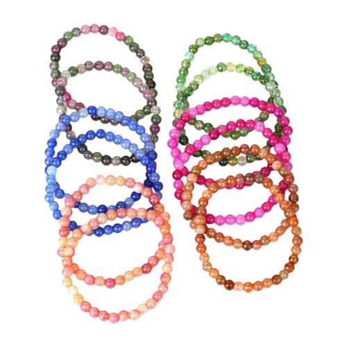 Handgefertigte Glasperlen, elastisch, bunt, geeignet für den täglichen Gebrauch, handgefertigt, 12 Stück Handgefertigte Glasperlen, elastisch, bunt, geeignet für den täglichen Gebrauch, handgefertigt, 12 Stück von Lilinzhi
