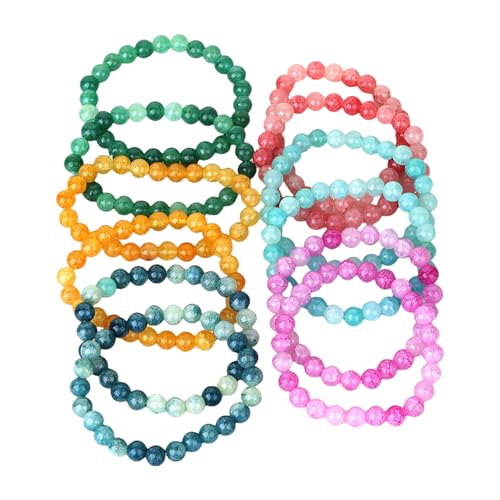Handgefertigte Glasperlen, elastisch, bunt, geeignet für den täglichen Gebrauch, handgefertigt, 12 Stück Handgefertigte Glasperlen, elastisch, bunt, geeignet für den täglichen Gebrauch, handgefertigt, 12 Stück von Lilinzhi