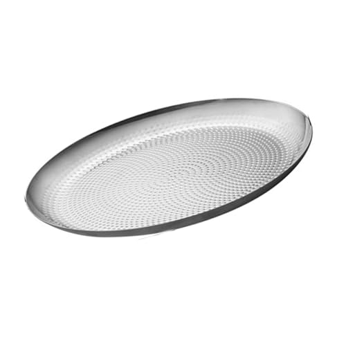 Lilinzhi Edelstähle Fruchtplatten Outdoor Picknicks Runde Teller Food Tablett Dinner Metal Geschirr Zum Wandern Wiederverwendbares Abendessen von Lilinzhi