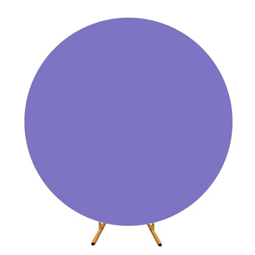 Lilinzhi Elegante runde Polyester-Abdeckungen für Hochzeits- und Party-Dekoration, Hintergrundabdeckungen mit elastischen Bändern und Schnallen von Lilinzhi