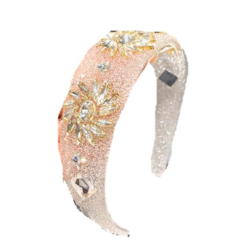 Lilinzhi Eleganter Haarreif mit Schmucksteinen, glitzernde Bühnenrequisiten, Kopfbedeckung, luxuriöse Weihnachtsfeier, Requisiten, Neujahrsgeschenk, Stirnband, Blumen-Haarschmuck für Damen von Lilinzhi