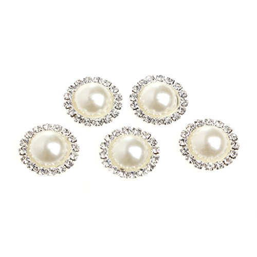 Runde Perlen für Strass-Schaft, Knopf, Nähen, Basteln, Verzierung, DIY, 5 Stück von Lilinzhi