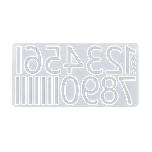Silikonform für Anhänger mit römischen arabischen Ziffern, Epoxidharz, für handgefertigte Ornamente, Heimdekorationen von Lilinzhi