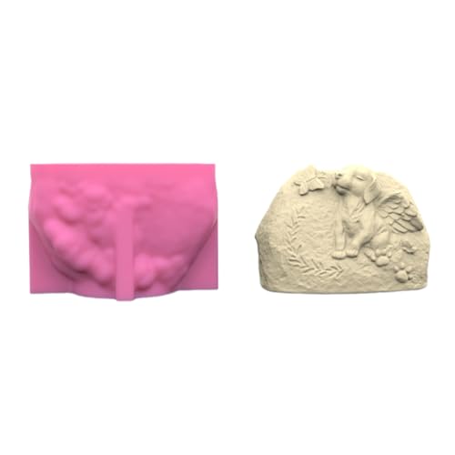 Silikonformen für Sukkulenten, Pflanzgefäß, 3D-Hund, Epoxidharz, Sukkulenten, Blumentopf, Betonform von Lilinzhi