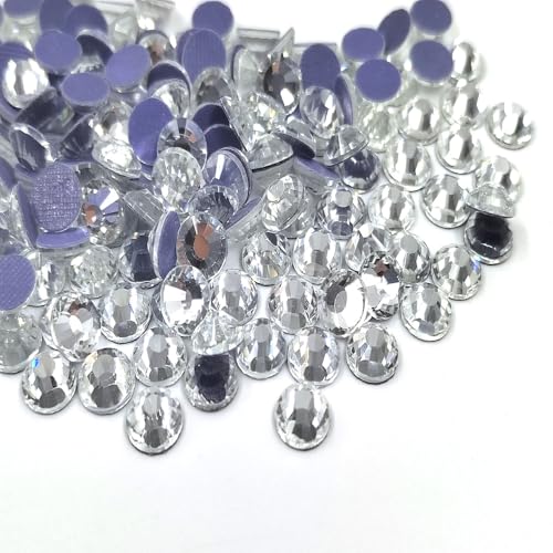 Liliume 2880 Pcs Hotfix Strasssteine SS10 Kristall Strasssteine 15 Farben 4 Größen Runde Glas Strass für Kleidung Schuhe DIY Handwerk(Kristall-SS10） von Liliume