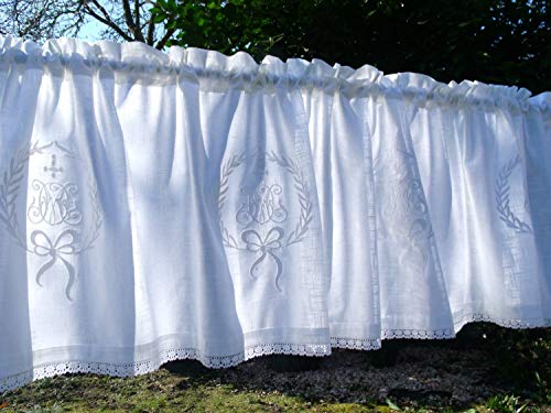 LillaBelle Kurzgardine Amalie Weiss 55x250 cm Bistro Cafehaus Scheiben Küchen Gardine Baumwolle LillaBelle Kurzgardine Amalie Weiss 55x250 cm Bistro Cafehaus Scheiben Küchen Gardine Baumwolle von LillaBelle