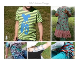 Ratz-Fatz-Shirt mini Mädchen von Lille Pindsvin Design