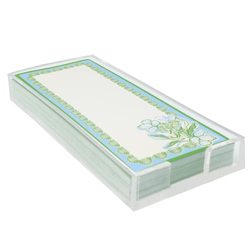 Lilly Pulitzer Note Pad with Acrylic Holder, 4" x 1.75", Cute Stationery Supplies for Home and Office, Includes 200 Sheets (Elephany Motif) von Lilly Pulitzer