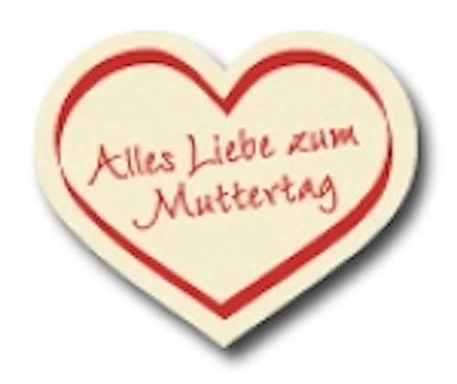Geschenk-Etiketten Herz"Alles Liebe zum Muttertag" E-343b 38x32 mm – Antique mit Rot glänzender Prägung - 250 Stück/Rolle Geschenk-Etiketten Herz"Alles Liebe zum Muttertag" E-343b 38x32 mm – Antique mit Rot glänzender Prägung - 250 Stück/Rolle von LillyDesign