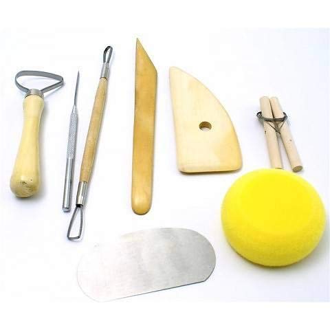 Modelliersatz/Werkzeugset: Keramik/Ton, 8 Stück Keramikwerkzeuge/fp von Lilon