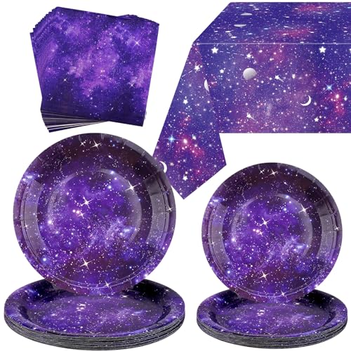 Galaxie Thema Party-Dekorationen, Space Galaxy Geburtstag Party Supplies, einschließlich Teller, Tassen, Servietten, Tischdecke Galaxy Outer Space Party Dekorationen für Kinder, Mädchen, serviert 20 Galaxie Thema Party-Dekorationen, Space Galaxy Geburtstag Party Supplies, einschließlich Teller, Tassen, Servietten, Tischdecke Galaxy Outer Space Party Dekorationen für Kinder, Mädchen, serviert 20 von Lilwemen