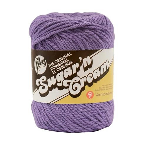 Lily Sugar 'n Cream Solids 100% Baumwollgarn (3er-Pack) (Hot Purple #1317) von Lily Sugar'n Cream