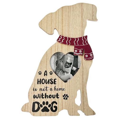 Lily's Home Holz-Bilderrahmen in Hundeform, 19,1 x 30,8 cm, mit herzförmigem 8,9 x 8,9 cm Schlitz, stabiler Staffelei-Ständer und Band, idealer Bilderrahmen für Hundeliebhaber, perfektes Lily's Home Holz-Bilderrahmen in Hundeform, 19,1 x 30,8 cm, mit herzförmigem 8,9 x 8,9 cm Schlitz, stabiler Staffelei-Ständer und Band, idealer Bilderrahmen für Hundeliebhaber, perfektes von Lily's Home
