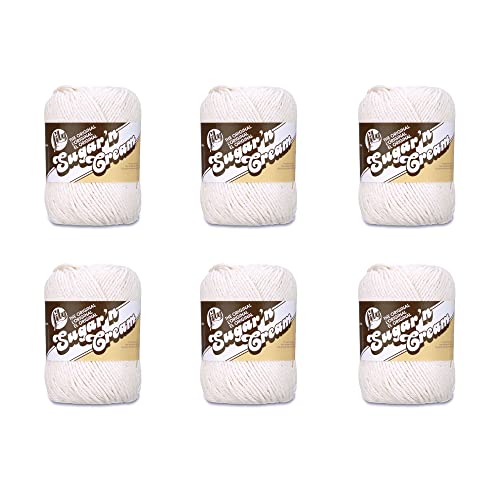 Lily Sugar'N Creme-Garn, 6 Stück, Ecru Lily Sugar'N Creme-Garn, 6 Stück, Ecru von Lily