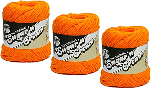 Lily Garn - Solids-Hot Orange, Baumwolle, 100% von Lily