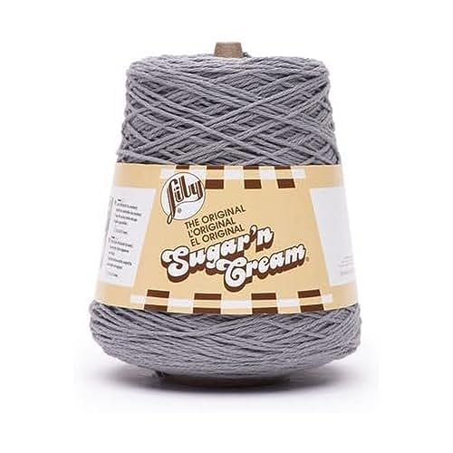 Lily Sugar'N Cream Cones Overcast-Garn, 1 Packung mit 400 g – Baumwolle – 4 Medium – Stricken/Häkeln Lily Sugar'N Cream Cones Overcast-Garn, 1 Packung mit 400 g – Baumwolle – 4 Medium – Stricken/Häkeln von Lily