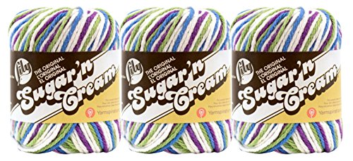Lily Sugar N Cream Garn, 100% Baumwolle, Ombres, Drucke, Düfte und Streifen, 3 Stück, Baumwolle, Fruit Punch #2319, 3-Pack Lily Sugar N Cream Garn, 100% Baumwolle, Ombres, Drucke, Düfte und Streifen, 3 Stück, Baumwolle, Fruit Punch #2319, 3-Pack von Lily