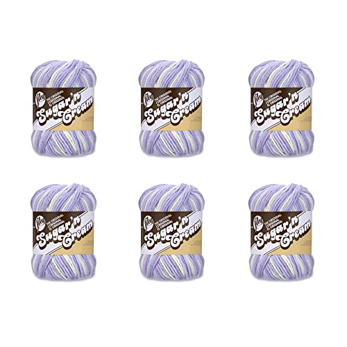 Lily Sugar'N Cream Garn, 6 Stück, Frühlingswirbel, 6 Stück von Lily