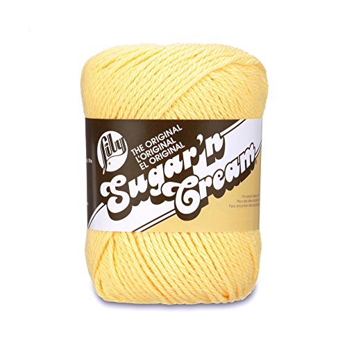 Lily Sugar 'n Cream Garn, gelb, 60 ml von Lily