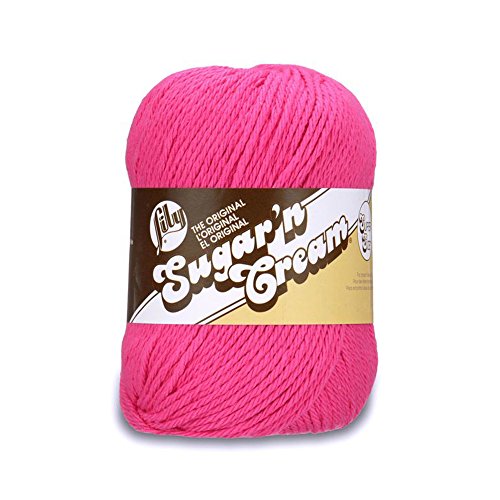Lily Sugar 'n Cream Super Size Garn Big Ball hot pink Lily Sugar 'n Cream Super Size Garn Big Ball hot pink von Lily