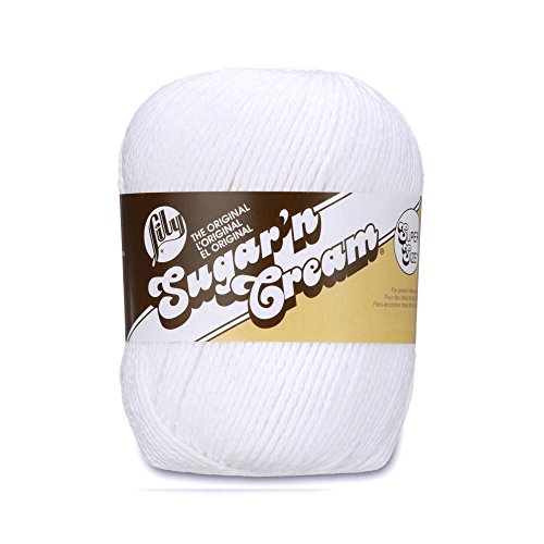 Lily Sugar 'n Cream Super Size Garn Big Ball weiß von Lily