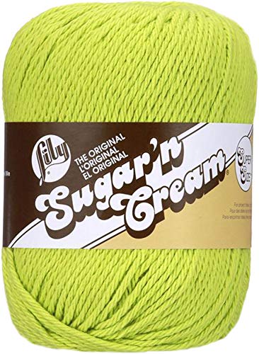 Lily Super Größe Feststoffe Garn, 100% Baumwolle, Hot Green, Big Ball, 184 von Lily