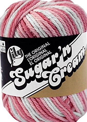 Sugar'N Cream Garn - Ombres-Strawberry Cream von Lily