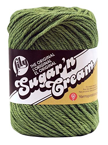 Sugar'N Cream Yarn - Solids-Sage Green by Lily Sugar'n Cream von Lily