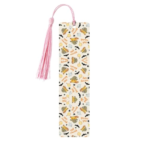 Halloween Kürbis Holz Lesezeichen Eule mit Quasten Natürliche DIY Etiketten für Bücher Perfektes Geschenk für Frauen Männer Halloween Kürbis Holz Lesezeichen Eule mit Quasten Natürliche DIY Etiketten für Bücher Perfektes Geschenk für Frauen Männer von LimPac
