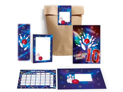 10 Einladungskarten zum 10. Kindergeburtstag Bowling Einladung Geburtstag Mädchen Jungs Boys Gastgeschenk inkl. 10 Umschläge, 10 Tüten, 10 Aufkleber, 10 Lesezeichen, 10 Blöcke, 10 Stadt-Land-Fluss 10 Einladungskarten zum 10. Kindergeburtstag Bowling Einladung Geburtstag Mädchen Jungs Boys Gastgeschenk inkl. 10 Umschläge, 10 Tüten, 10 Aufkleber, 10 Lesezeichen, 10 Blöcke, 10 Stadt-Land-Fluss von Limonia