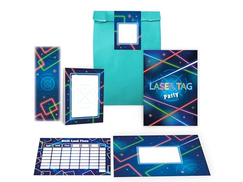 10 Einladungskarten zum Kindergeburtstag Einladung Laser Tag Party Geburtstag Mädchen Jungen Boys Mitgebsel inkl. 10 Umschläge, 10 Tüten, 10 Aufkleber, 10 Lesezeichen, 10 Blöcke, 10 Stadt-Land-Fluss 10 Einladungskarten zum Kindergeburtstag Einladung Laser Tag Party Geburtstag Mädchen Jungen Boys Mitgebsel inkl. 10 Umschläge, 10 Tüten, 10 Aufkleber, 10 Lesezeichen, 10 Blöcke, 10 Stadt-Land-Fluss von Limonia
