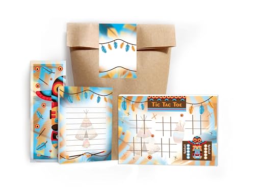 12 Lesezeichen + 12 Mini-Notizblöcke A7 + 12 Tic Tac Toe A6 je 25 Blätter + 12 Tüten + 12 Aufkleber Set Gastgeschenk Mitgebsel zum Kindergeburtstag Motto-Party Teenies Mädels Jungs Indianerdorf 12 Lesezeichen + 12 Mini-Notizblöcke A7 + 12 Tic Tac Toe A6 je 25 Blätter + 12 Tüten + 12 Aufkleber Set Gastgeschenk Mitgebsel zum Kindergeburtstag Motto-Party Teenies Mädels Jungs Indianerdorf von Limonia