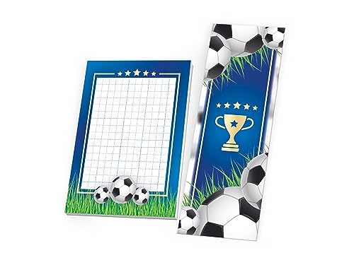 8 Lesezeichen + 8 Mini-Notizblöcke je 25 Blätter DIN A7 Malblock Set Fußball blau Mitgebsel Mitbringsel Gastgeschenk Giveaways zum Kindergeburtstag Fest Motto-Party Schule Jungen Mädchen Teens 8 Lesezeichen + 8 Mini-Notizblöcke je 25 Blätter DIN A7 Malblock Set Fußball blau Mitgebsel Mitbringsel Gastgeschenk Giveaways zum Kindergeburtstag Fest Motto-Party Schule Jungen Mädchen Teens von Limonia