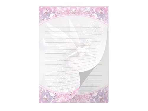 Buntes Briefpapier Schreibblock Briefbögen Notizblock mit Linien Weihnachten Winter Weihnachtsstiefel Wichtelgeschenk für Kinder Jungen Mädchen Schule (1 Block A5 mit 25 Blättern) von Limonia