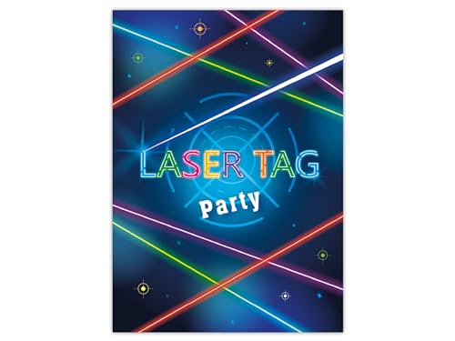 Limonia 10 Einladungskarten zum Kindergeburtstag Motto Laser Tag neon Feier Fest Einladung Set Geburtstag Mädchen Kinder Jungs Jungen Boys Teenies Limonia 10 Einladungskarten zum Kindergeburtstag Motto Laser Tag neon Feier Fest Einladung Set Geburtstag Mädchen Kinder Jungs Jungen Boys Teenies von Limonia