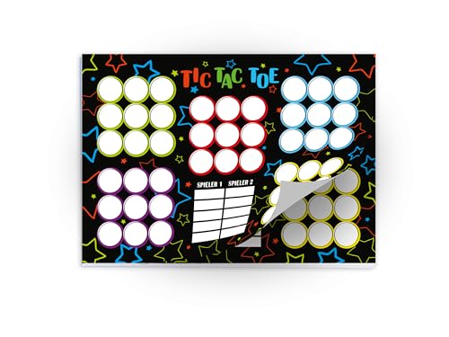 Limonia 10 Tic Tac Toe je 25 Blätter DIN A6 Papierspiel Set Mitbringsel Gastgeschenk Mitgebsel zum Kindergeburtstag Motto-Party Fest Feier Event Reise Unisex Teenies Mädels Jungs Bausteine bunt Limonia 10 Tic Tac Toe je 25 Blätter DIN A6 Papierspiel Set Mitbringsel Gastgeschenk Mitgebsel zum Kindergeburtstag Motto-Party Fest Feier Event Reise Unisex Teenies Mädels Jungs Bausteine bunt von Limonia